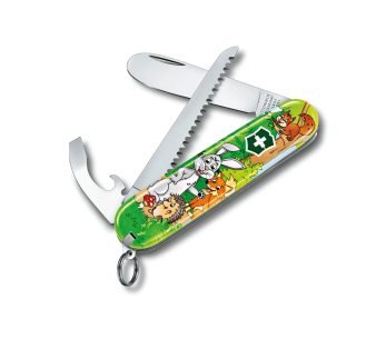 Victorinox Min første sveitserkniv for barn dyreutgave med kaninmotiv 84 mm 9 funksjoner