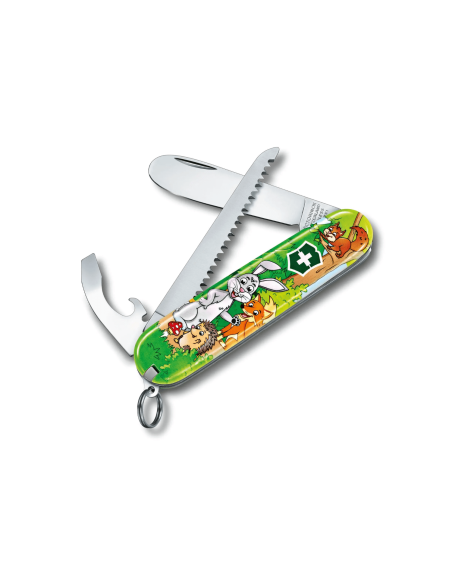 Victorinox Min første sveitserkniv for barn dyreutgave med kaninmotiv 84 mm 9 funksjoner