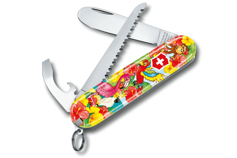 Victorinox My First Swiss Army Knife for Children eläinversio papukaijamalli 84mm 9 toimintoa