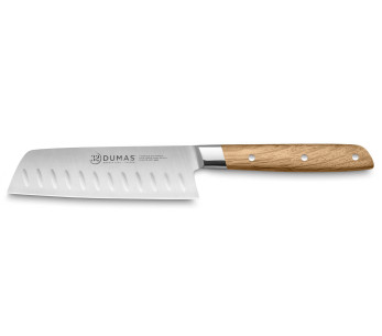 13cm 32 Dumas Signature santoku veitsi vihreällä tammikahvalla
