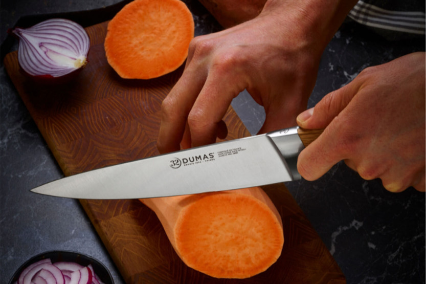 Cuchillo de cocinero 20cm 32 Dumas Signature mango roble verde