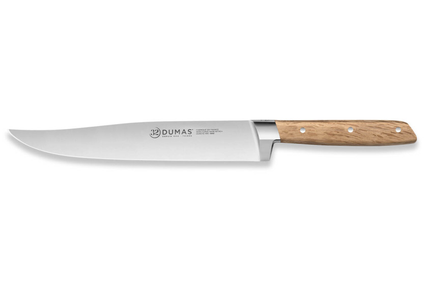 20 cm 32 Dumas Signature utskjæringskniv med skaft i grønn eik
