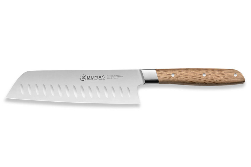 Faca santoku 18cm 32 Dumas Signature com cabo de carvalho verde