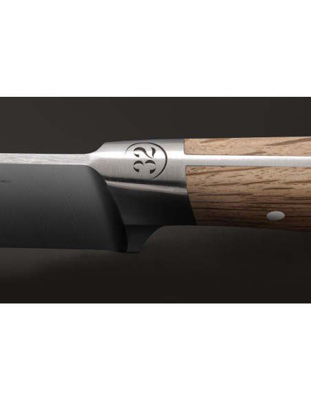 18 cm 32 Dumas Signature santoku-kniv med grønt egetræshåndtag