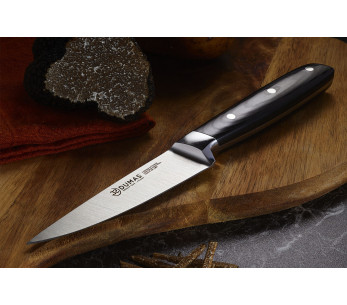 10cm 32 Dumas Signature kuorintaveitsi, jossa on micarta-kahva 2