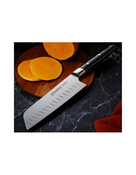 18 cm 32 Dumas Signature santoku-kniv med micartahåndtak
