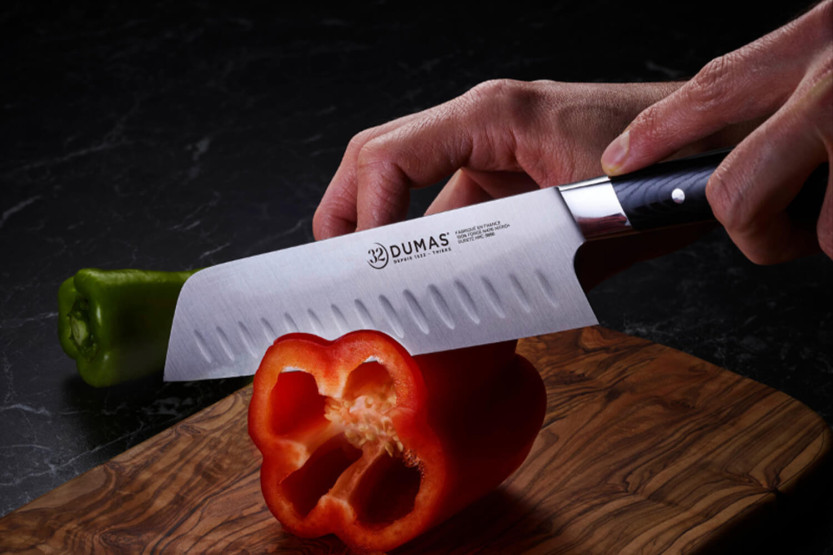 18 cm 32 Dumas Signature santoku-kniv med micartahåndtak
