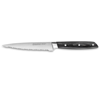 12cm 32 Dumas Signature yleiskäyttöinen veitsi, jossa on micarta kahva