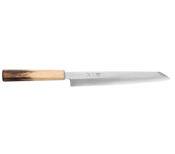 Nakamura Kaishin Saku WS2 roble 24cm cuchillo kiritsuke yanagiba, tradicional japonés