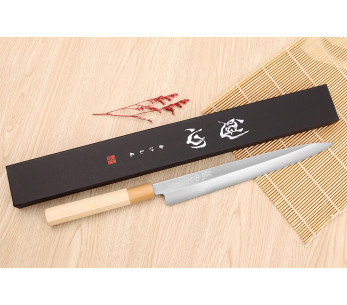 Nakamura Kaishin Saku WS2 27 cm japansk håndlaget yanagibakniv i magnolia 2