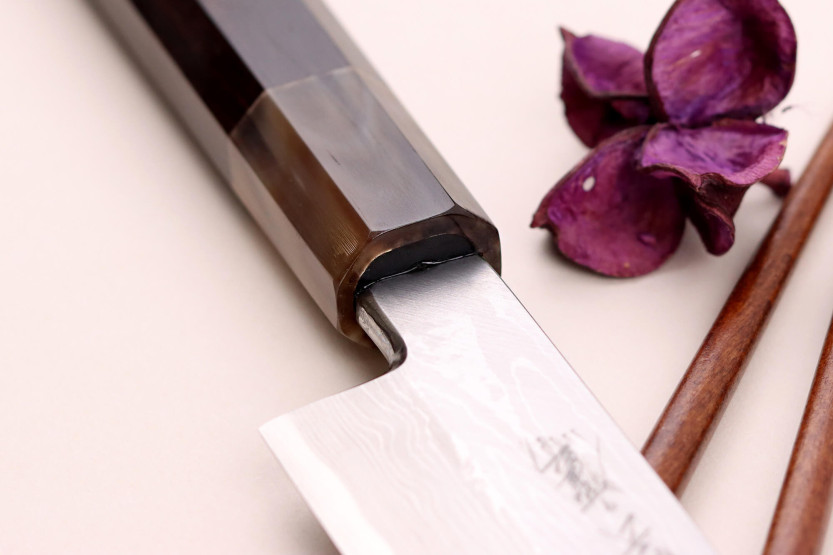 Nakamura Kaishin Suminagashi WS1 coltello giapponese yanagiba da 30 cm fatto a mano