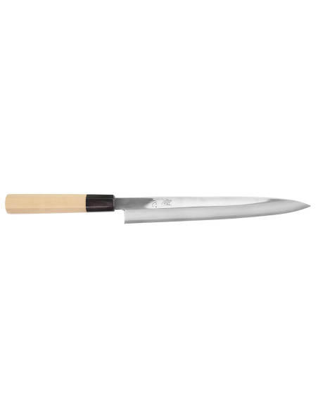 Nakamura Kaishin Ginsan Specchio 24 cm Coltello yanagiba giapponese fatto a mano