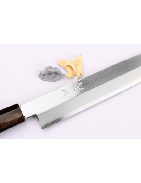 Nakamura Kaishin Ginsan Mirror 24 cm japansk håndlaget yanagibakniv