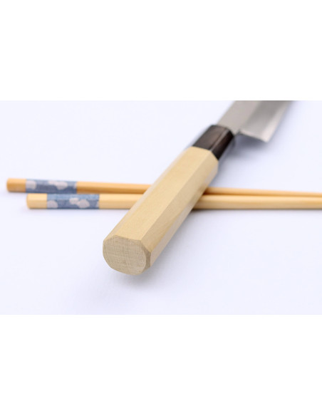 Nakamura Kaishin Ginsan Mirror Faca yanagiba japonesa de 24 cm feita à mão