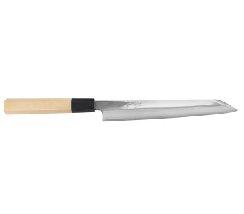 Nakamura Kaishin Ginsan Espejo 21cm cuchillo japonés hecho a mano yanagiba kiritsuke
