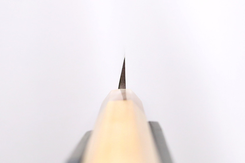 Faca japonesa yanagiba Nakamura Kaishin Ginsan Damascus 27cm feita à mão