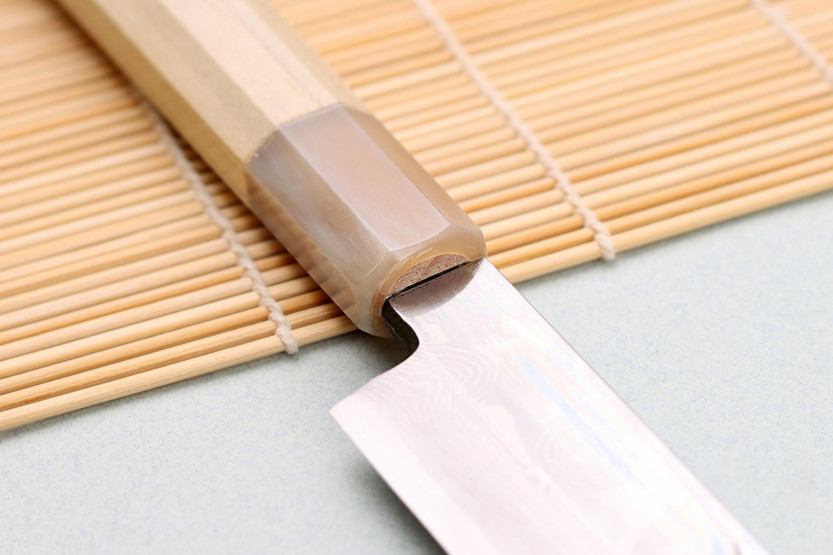 Yanagiba-Messer 27cm japanisch handgefertigt Nakamura Kaishin Ginsan Damast