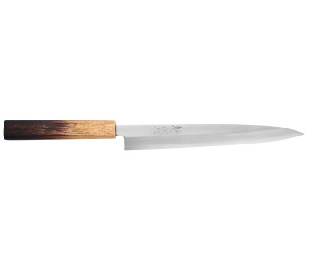 Nakamura Kaishin Saku WS2 24cm japansk handgjord yanagibakniv i ek