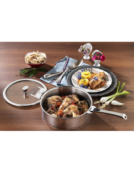 Cristel Casteline 17,8 cm afneembare roestvrijstalen steel