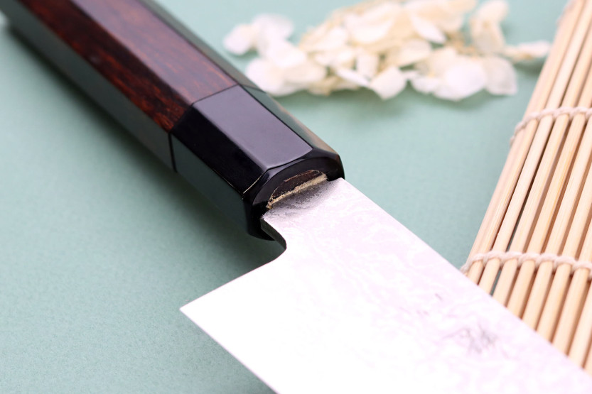 Kochmesser 21cm japanisch handgefertigt Nakamura Kaishin Ginsan Damast