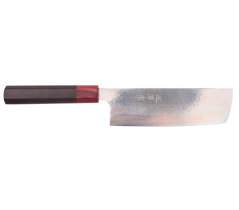 VG10 Rainbow Takeshi Saji 16,5 cm Coltello nakiri giapponese fatto a mano