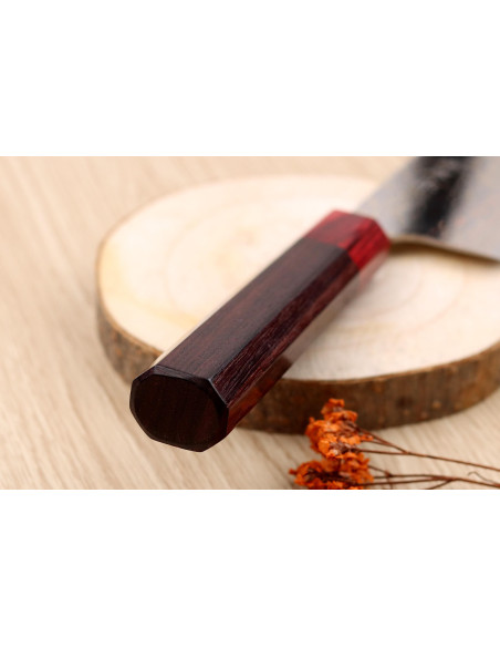 VG10 Rainbow Takeshi Saji Faca nakiri japonesa de 16,5 cm feita à mão