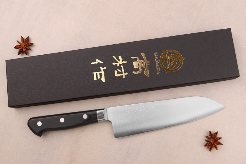 16,5cm Takamura VG10 Polerad japansk santokukniv