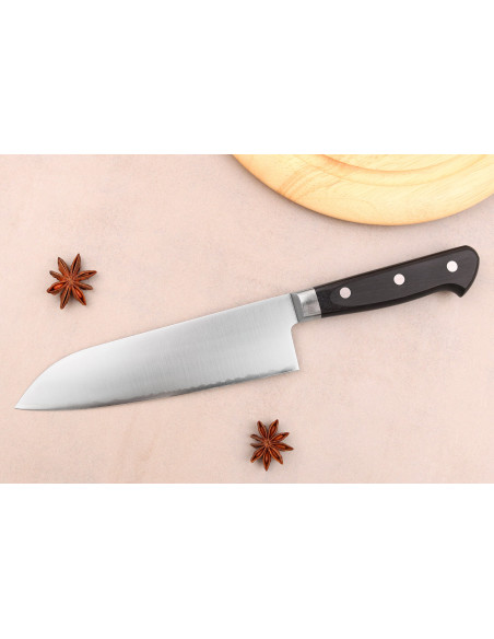 16,5 cm Takamura VG10 polert japansk santokukniv