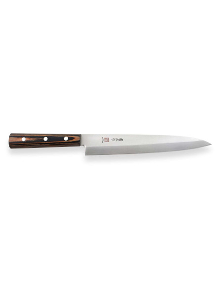 Cuchillo de sashimi MAC con mango de madera