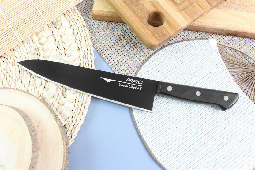 Faca de sushi para chef japonês MAC Super Black 21cm