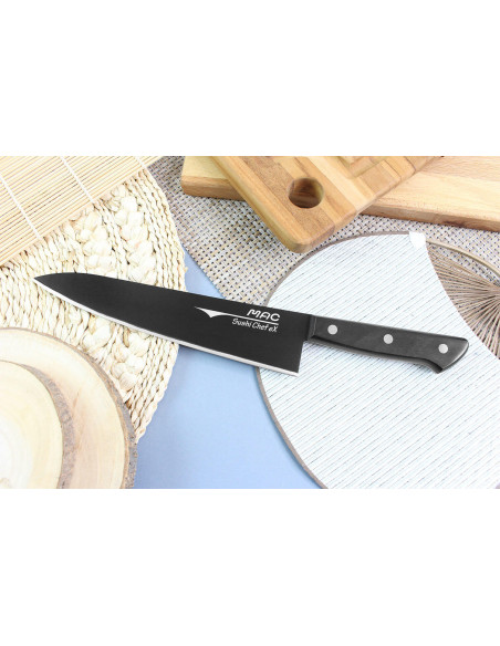 Faca de sushi para chef japonês MAC Super Black 21cm