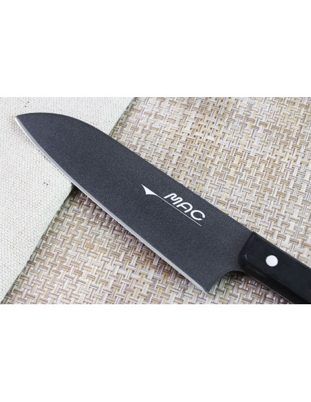 MAC Coltello santoku giapponese nero da 17 cm