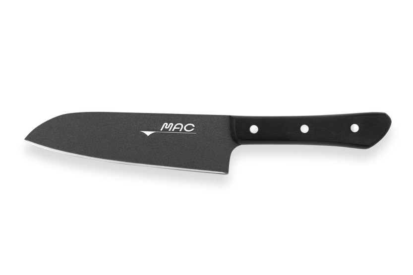 MAC Black 17cm Japanese santoku knife
