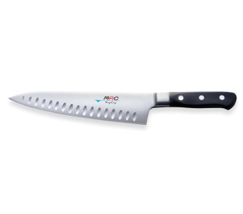 MAC Professionnal 20cm japanilainen kokkiveitsi hunajakennomuotoilulla varustettuna