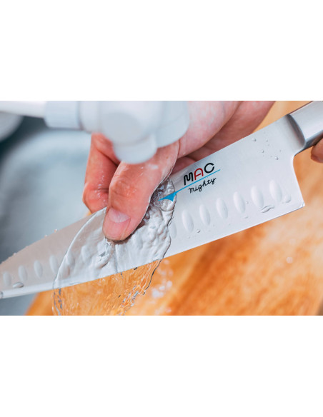 MAC Coltello da cuoco giapponese professionale, a nido d'ape, 20 cm