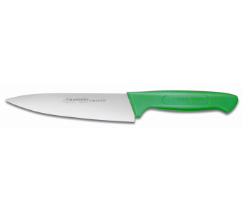 Coltello da chef Bargoin Creative Chef 15 cm manico sovrastampato verde