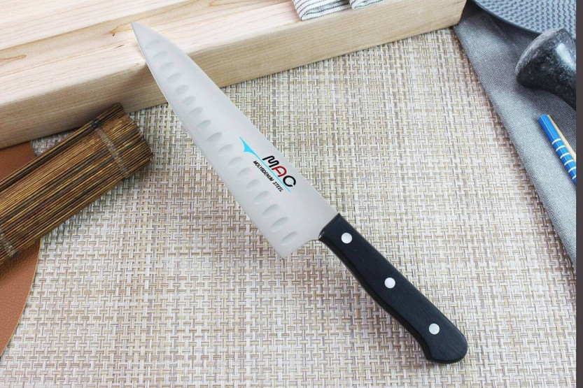 MAC Chef cuchillo de cocinero japonés 20cm hoja nido de abeja