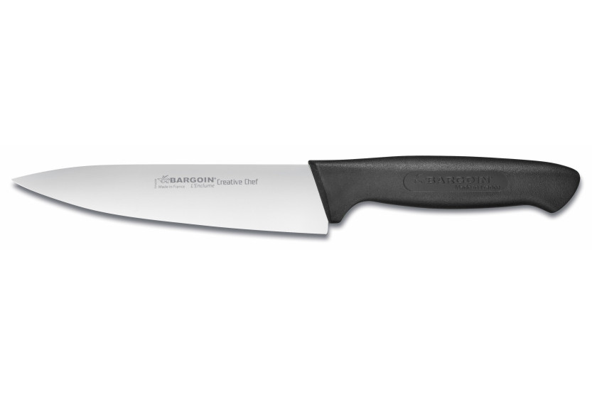 Bargoin Creative Chef kokkiveitsi 20cm musta muotoiltu kahva