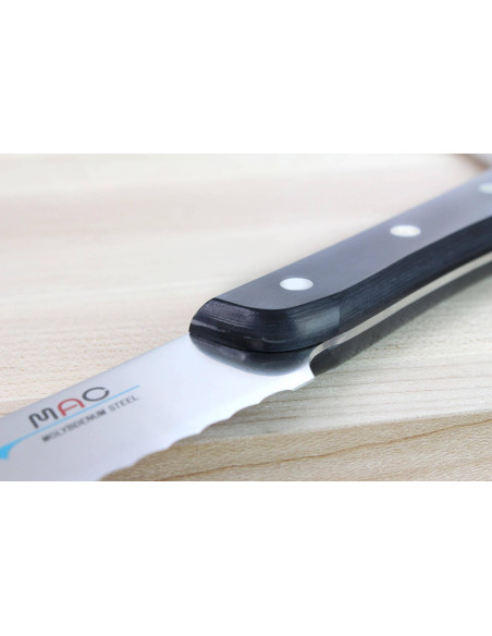 Japanisches Brotmesser MAC Chef gezackte Klinge 22cm