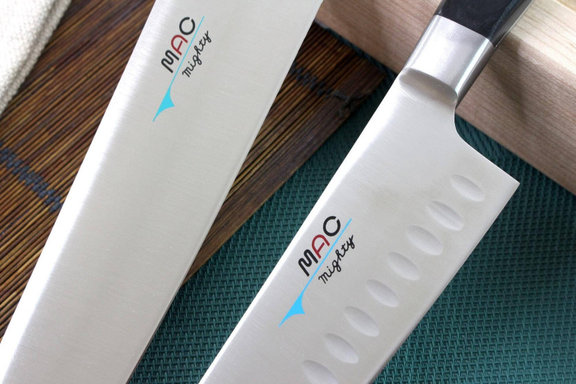 Juego de 3 cuchillos japoneses profesionales de oficina MAC + Chef 20cm + Chef 24cm