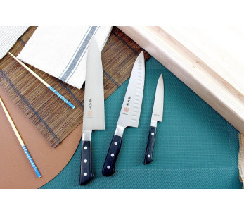 Set om 3 MAC Professionella japanska kontorsknivar + Chef 20cm + Chef 24cm 2