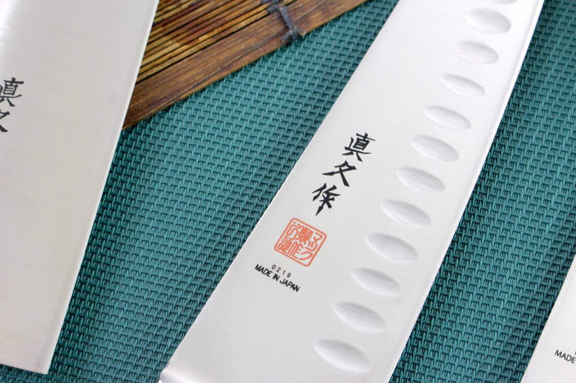 Juego de 3 cuchillos japoneses profesionales de oficina MAC + Chef 20cm + Chef 24cm
