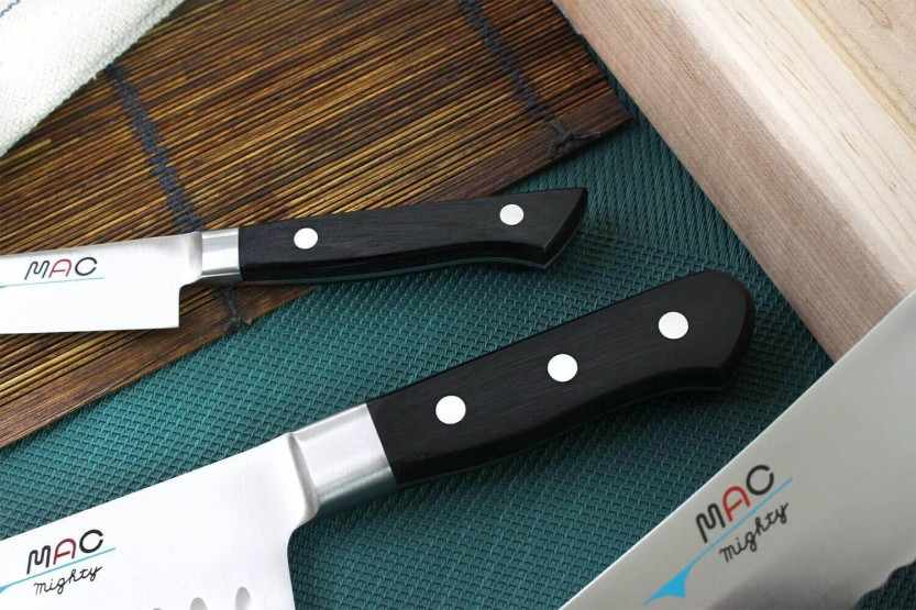 Conjunto de 3 facas japonesas MAC Professional office + chef + bread