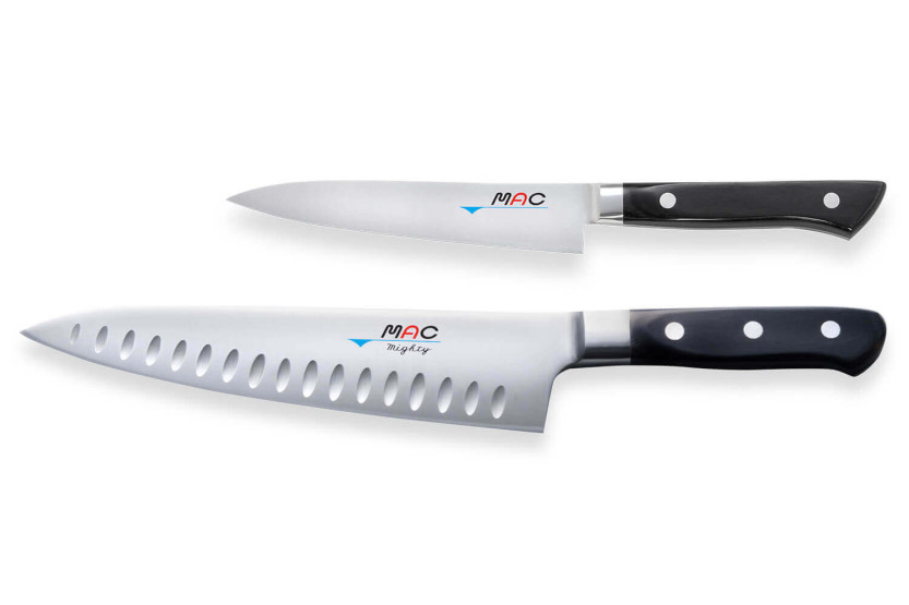 Conjunto de 2 facas japonesas MAC Professional chef , favo de mel + universal