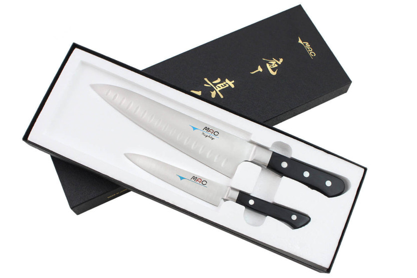 Set mit 2 japanischen Messern MAC Professional Universal + Chef Alveole