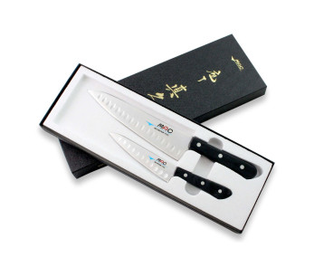 Bokssett med 2 japanske MAC Chef-kniver: Universal 13 cm + Chef 20 cm