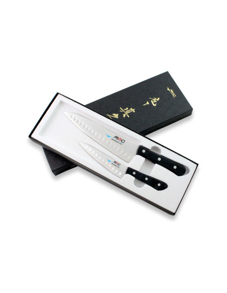 Bokssett med 2 japanske MAC Chef-kniver: Universal 13 cm + Chef 20 cm