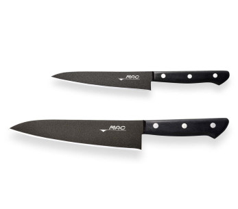 Set om 2 MAC Black Universal + Chef 18cm japanska knivar 2
