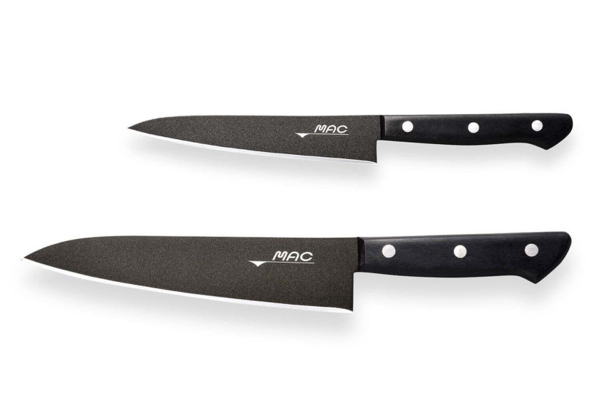 Set di 2 coltelli giapponesi MAC Black Universal + Chef 18cm