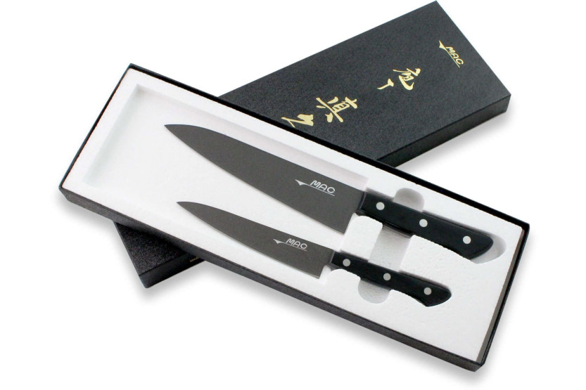 Set of 2 MAC Black Universal + Chef 18cm Japanese knives